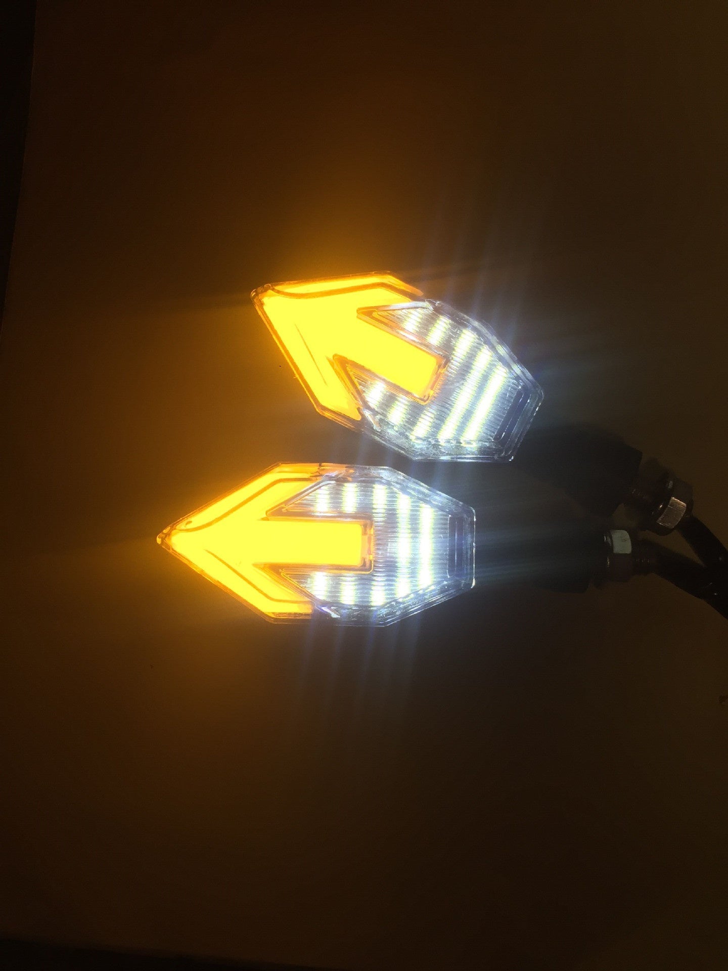 Newly Released at Buy Center: Arrow-shaped LED Motorcycle 12v Electric Vehicle Modification Direction Signal Lamp Arrow Turn Signal 12v Yellow Light White Light