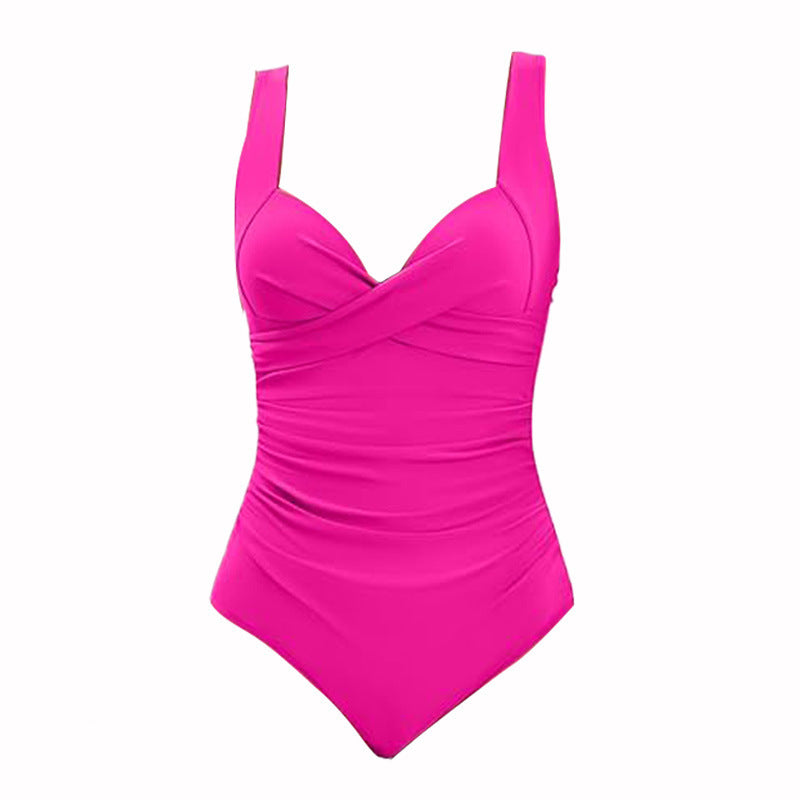 Fresh Arrivals at Buy Center: European And American Push Up Hard Bag One-piece Swimsuit