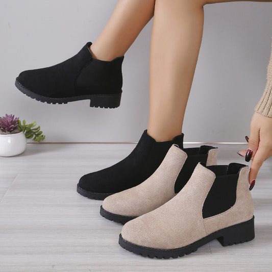 Women's Fashion Personality Chunky Heel Ankle Boots | Bags & Shoes3 | Buy Center