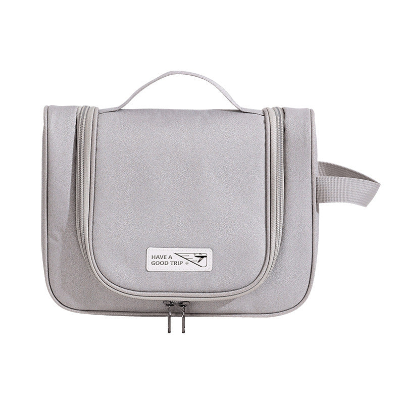 Fresh Arrivals at Buy Center: Large Capacity Portable Toiletry Bag Hung With Hook Gray