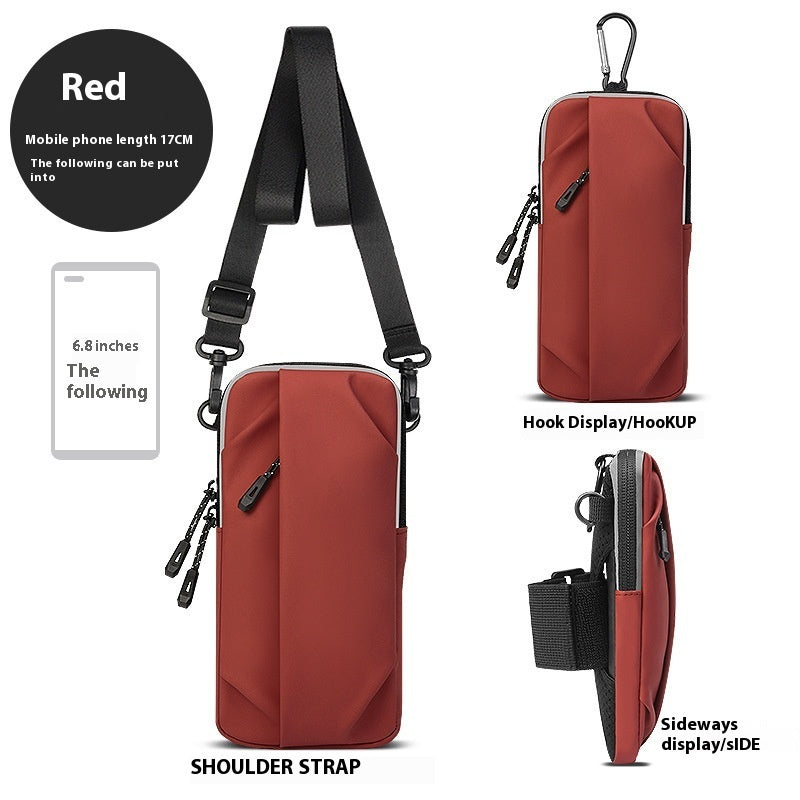 Newly Released at Buy Center: Running Mobile Phone Arm Bag Fitness Exercise Red Below 20L