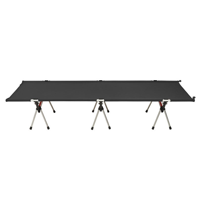 Just Arrived at Buy Center: Lightweight Portable Dual-purpose Outdoor Folding Bed High And Low Black