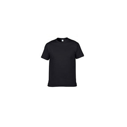 Buy Center Deal-Solid Color Personalized Embroidered T-shirt Black