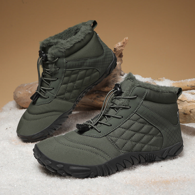 Buy Center Excellence-Winter Cotton Shoes Outer Velvet Thickening Army Green A109