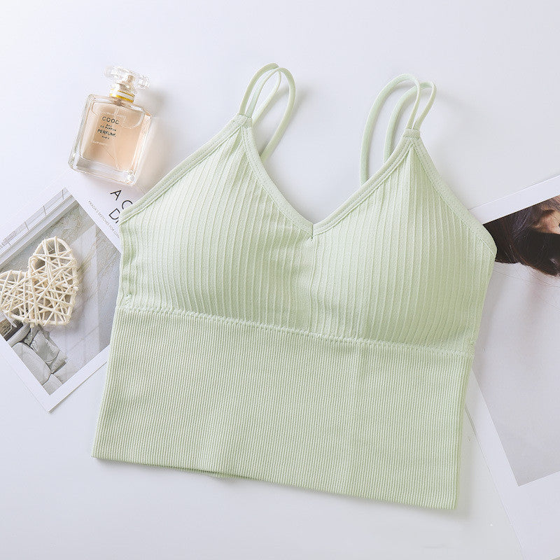 Fresh Arrivals at Buy Center: Fashion Base Camisole Underwear For Women Light Green Free Size