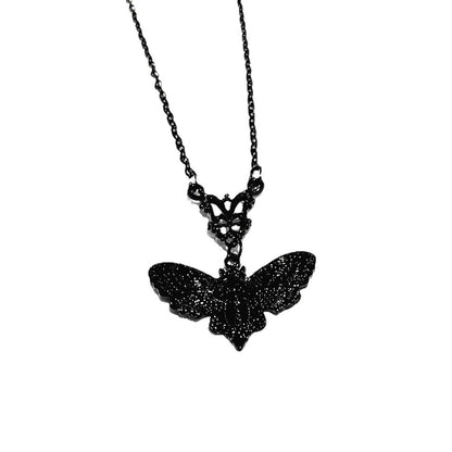 Buy Center Premium-Halloween Moth Cross Necklace Personalized Pendant