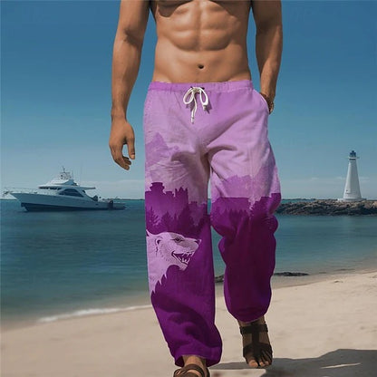 Just Arrived at Buy Center: 3D Digital Printing Men's Loose Track Sweatpants 20240360