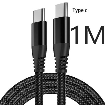 Braided Double Typec Fast Charging Cable Buy Center