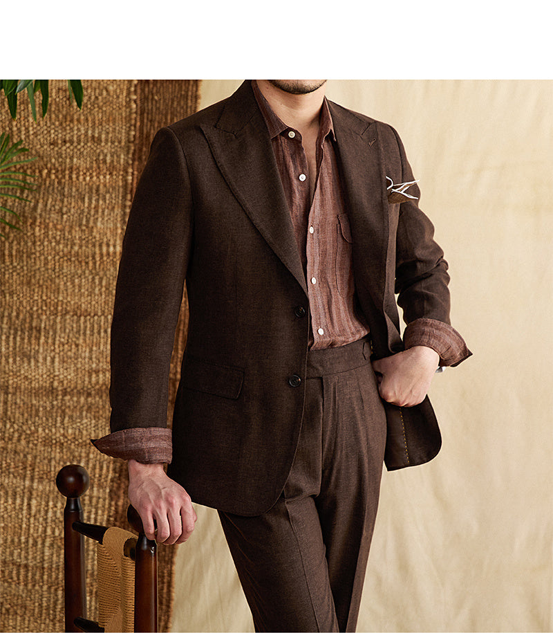 Buy Center Top Rated-Suit Lyocell Breathable Thin High-end Suit