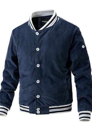 Chaqueta de pana de otoño e invierno para hombre Chaqueta de hombre de moda de manga larga