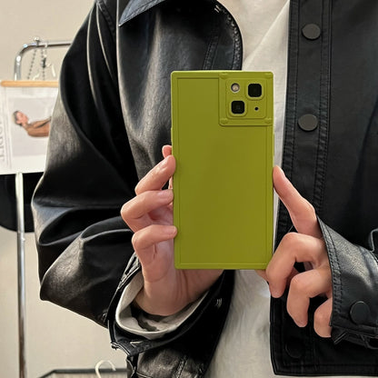 Newly Released at Buy Center: Simple Solid Color Square Phone Case BK Square Green