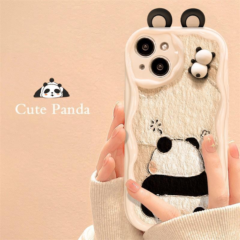 3D Panda Doll Cartoon Phone Case Buy Center