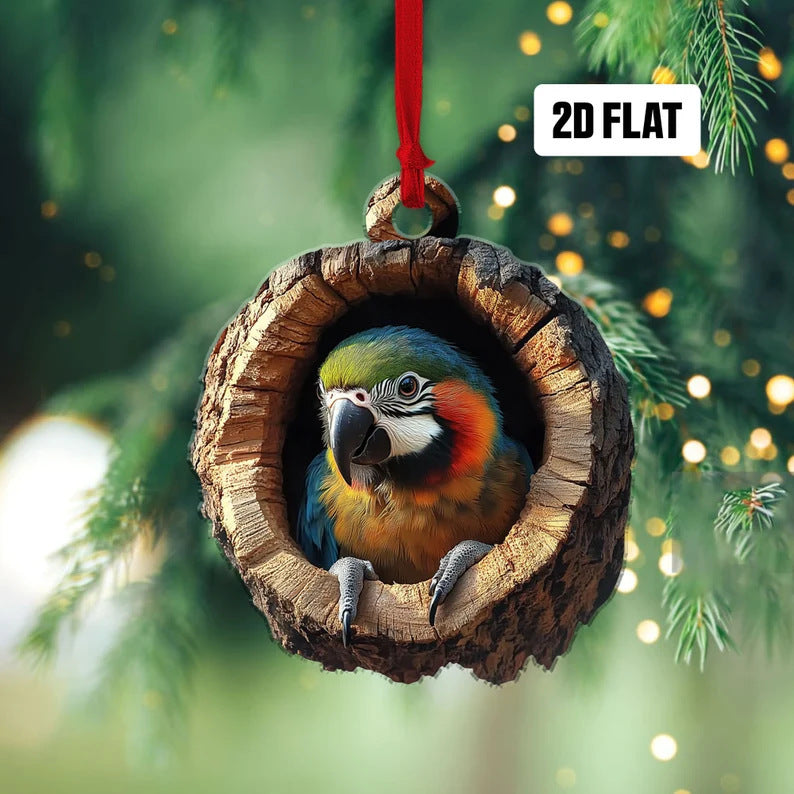 Christmas Tree Decorations Small Animal 2D Flat Print Acrylic Small Pendant Buy Center