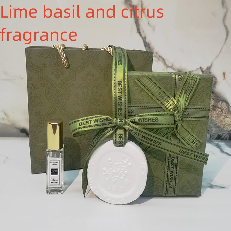 Hot New Items at Buy Center: Car Aromatherapy Fragrant Stone Pendant Four Piece Set Basil and citrus fragrance