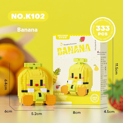 Fresh on the Scene at Buy Center: Puzzle Small Particles Assembled Fruit Building Blocks Toy K102 Banana