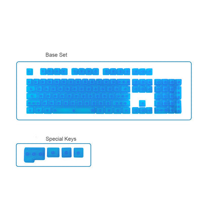 Just Arrived at Buy Center: Transparent Keycaps Color Personality Translucent Mechanical Keyboard Blue