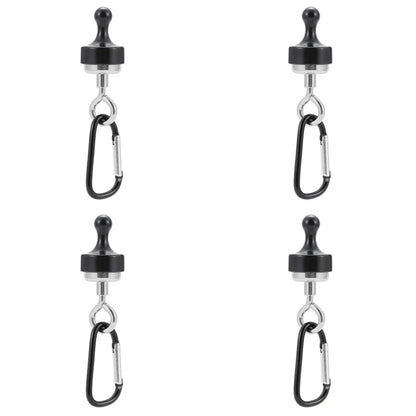 Just Arrived at Buy Center: Strong Magnet Mountaineering Buckle Hook 4pcsBlack