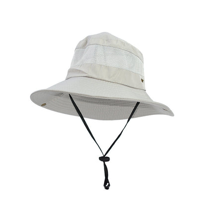 Hot New Items at Buy Center: Men's Outdoor Mesh Breathable Fisherman Hat Light Gray Average Size