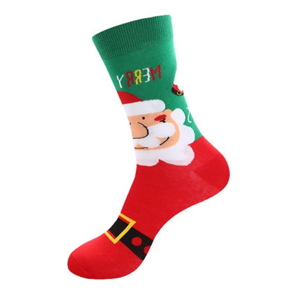 Santa Claus Snowman Elk Socks Festive Buy Center