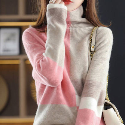 Loose Slimming Laid-back Style Knitted Bottoming Shirt Turtleneck Sweater Buy Center