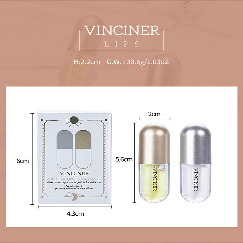 Buy Center Top Rated-Two-piece Ginger Mint Lip Lacquer Lasting Moisturizing