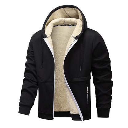 Men's Fashion Lambswool Thickened Coat Sweatshirt Buy Center