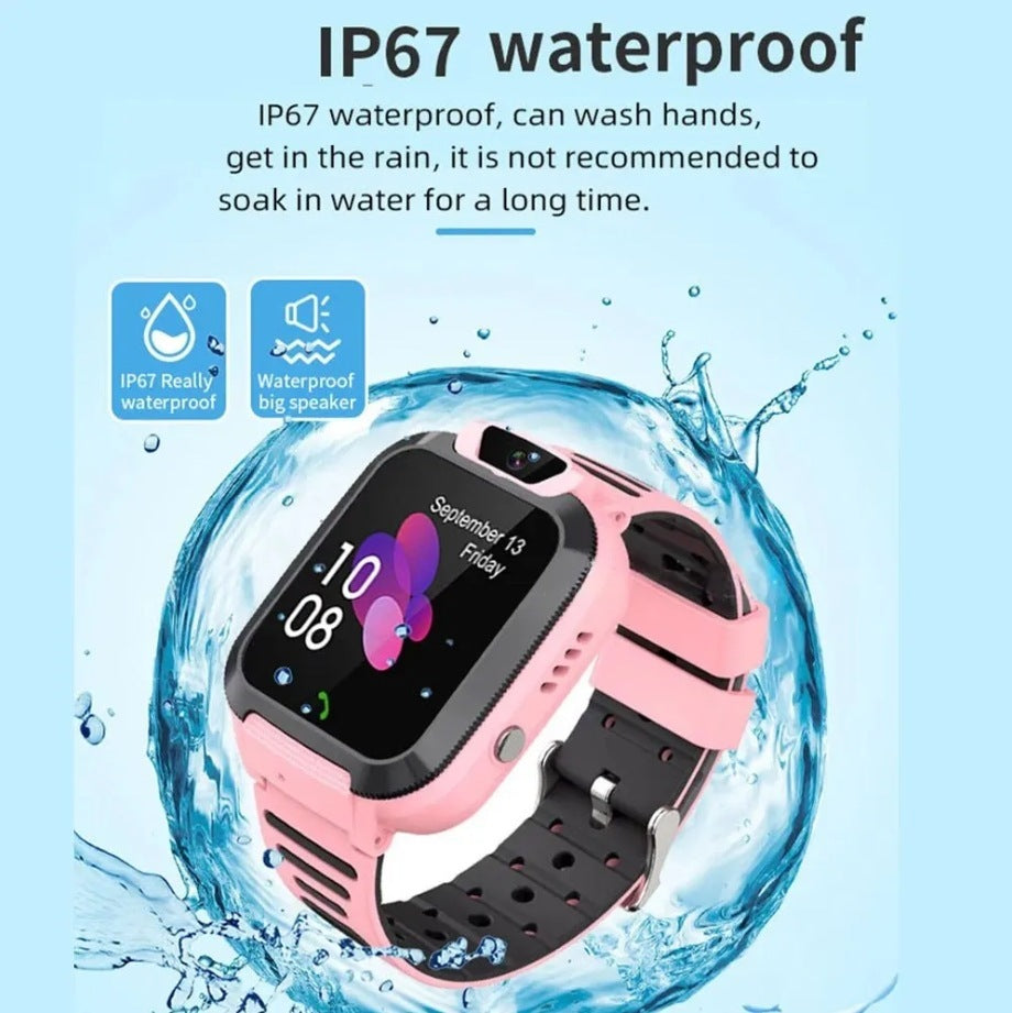 SOS Call LBS Tracker 2G Card-inserting Camera Children Waterproof Watch