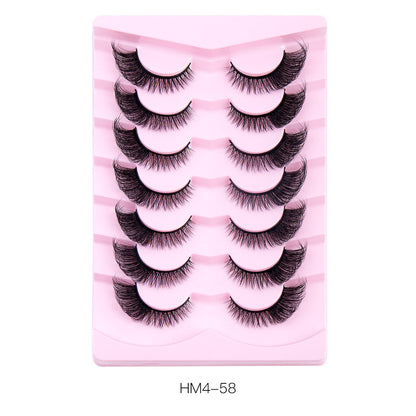 European And American Flying Fox Eye False Eyelashes 7 Pairs