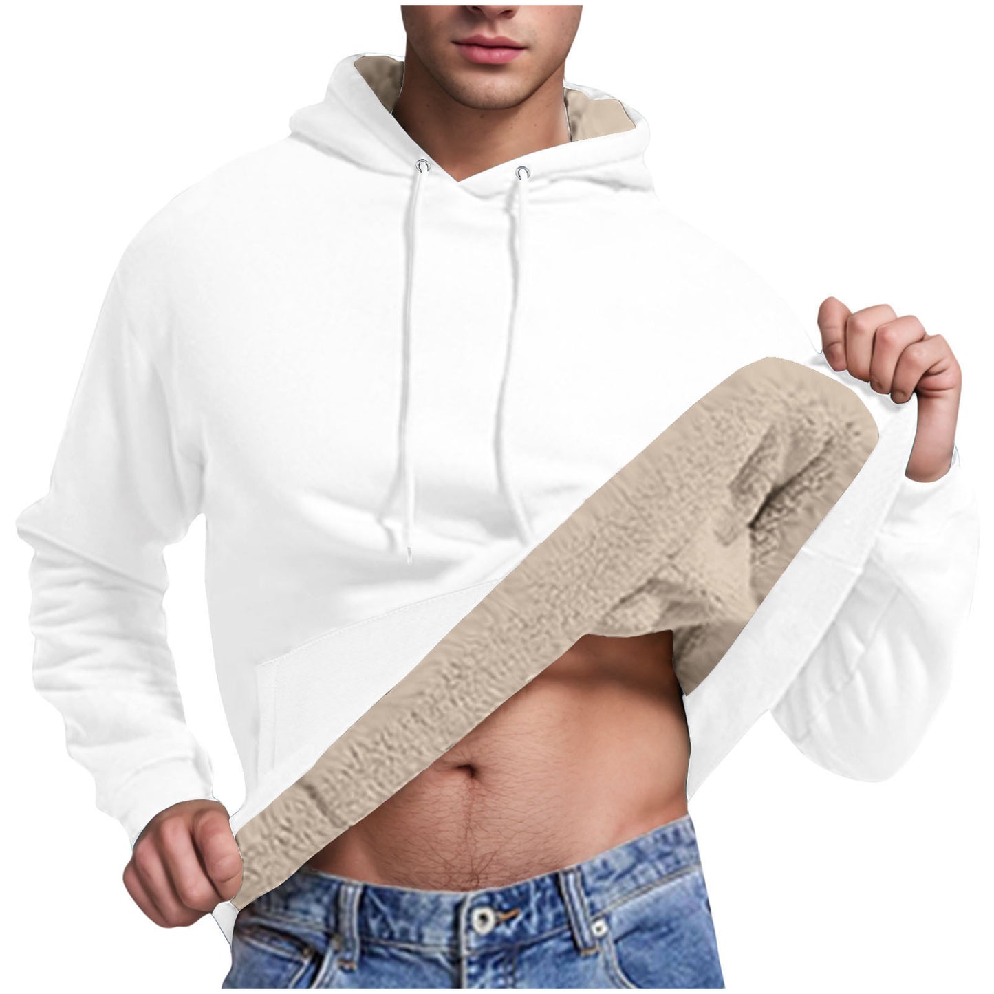 Cold Protection Cashmere Hoodie Cardigan Hooded Casual