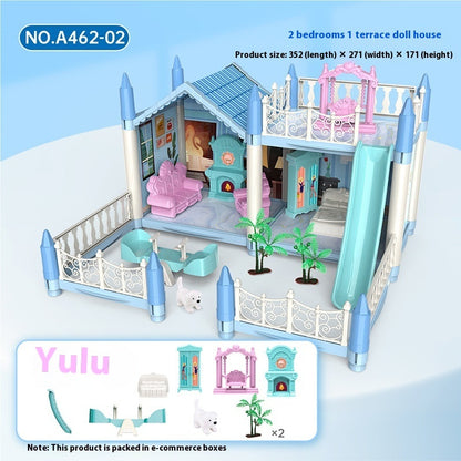 Fresh Arrivals at Buy Center: Girls Playing House Diy Assembled Princess House Villa Toys A46202