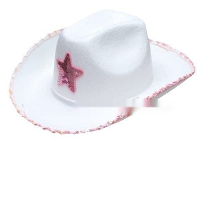 Surrounding Border Five-pointed Star Cowboy Hat Female Buy Center