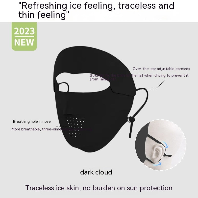 Facekini Full Face Sunscreen Mask Breathable Thin Ice Silk Buy Center