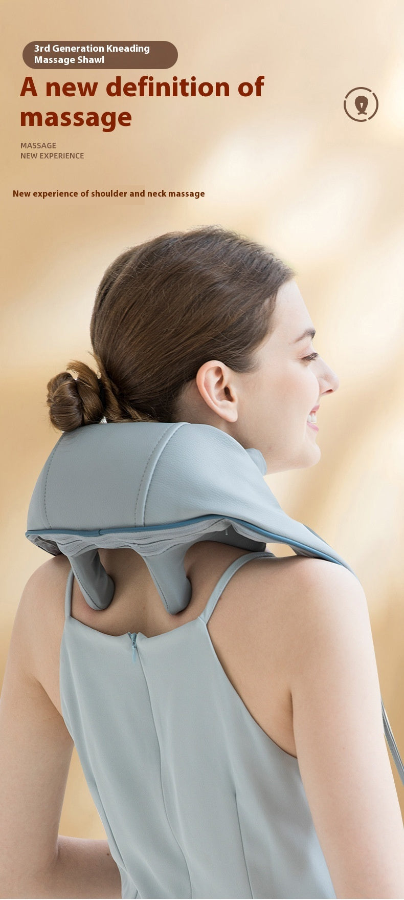 Newly Released at Buy Center: Shoulder Massage Instrument Neck Kneading Hot Compress Multifunctional Wireless