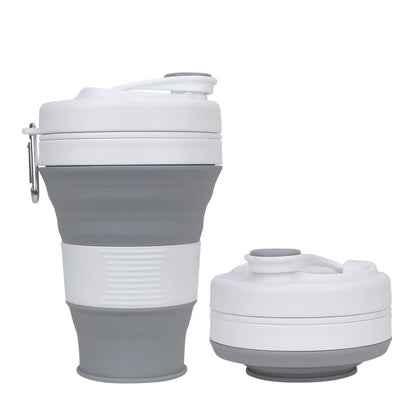 Buy Center Handpicked- Portable Large Capacity Collapsible Cup Gray 600ml