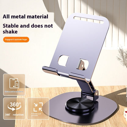 Hot New Items at Buy Center: Aluminum Alloy Mobile Phone Holder Lazy Folding Rotation K72 Purplish Gray