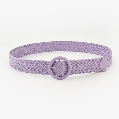 Fresh Arrivals at Buy Center: New Women's Fashion All-matching Wide Belt Light Purple 108x3.8cm