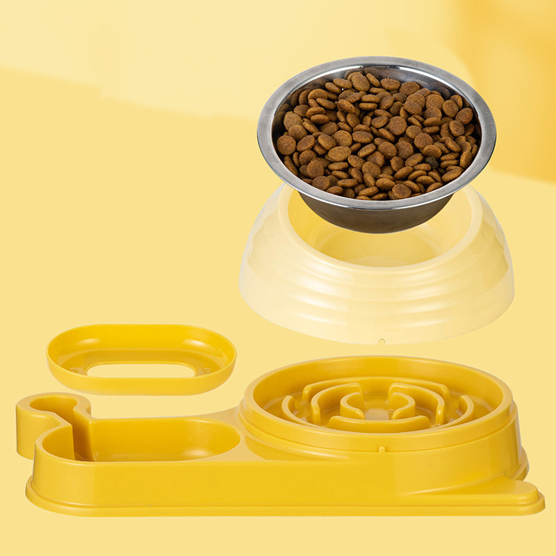 Hot New Items at Buy Center: Cat Food Bowl Cat Bowls Whisker Friendly With Water Dispenser For Cats And Small Dogs