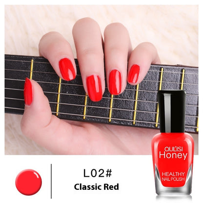 Just Arrived at Buy Center: Water-based Peelable Tearable Nail Polish 8ml 02 Classic Red 8ml