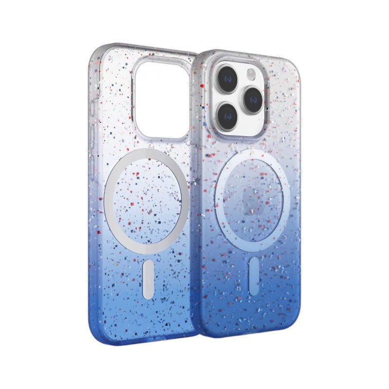 Fresh on the Scene at Buy Center: Silicone Splash Ink Magnetic Gradient Color Phone Case