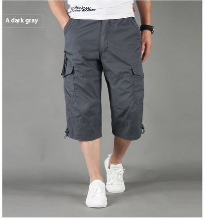 Newly Arrived at Buy Center: Men's Loose Thin Multi-pocket Outdoor Sports And Casual Shorts Gray