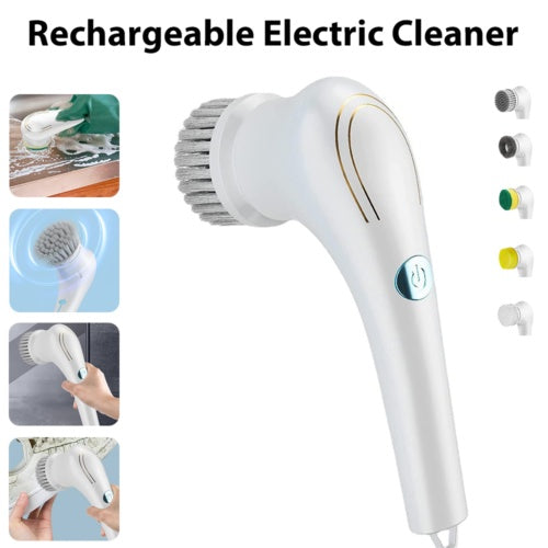 New product Rechargeable Electric Cordless Cleaning Brush Spin Scrubber Turbo Scrub Cleaner 1Set