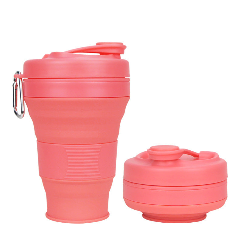 Buy Center Handpicked- Portable Large Capacity Collapsible Cup Orange 600ml