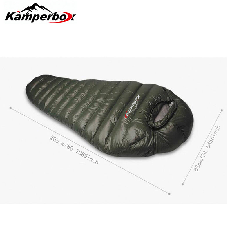 Kamperbox Cold Temperature Winter Sleeping Bag Down Sleeping Bag Winter Camping Sleeping Bag