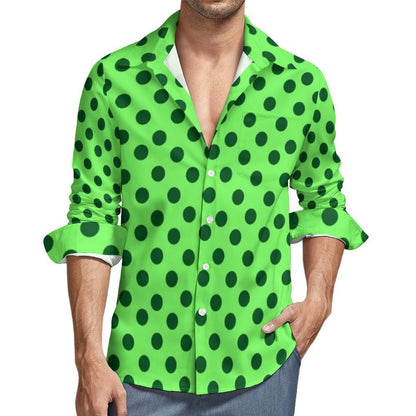 Chemise à manches longues pour homme avec impression numérique