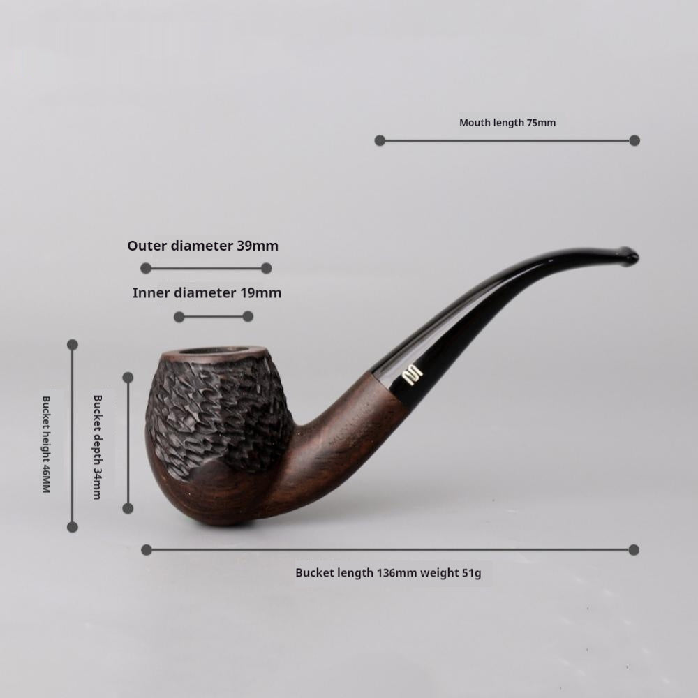 Newly Released at Buy Center: Costustoot Handmade Blackwood Pipe Wooden Smoking Set Pipe Dual-use Carved Ac0021K01