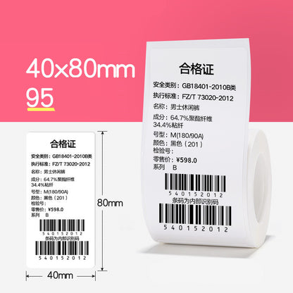 Newly Arrived at Buy Center: Tag Price Label Thermal Barcode Paper 10style