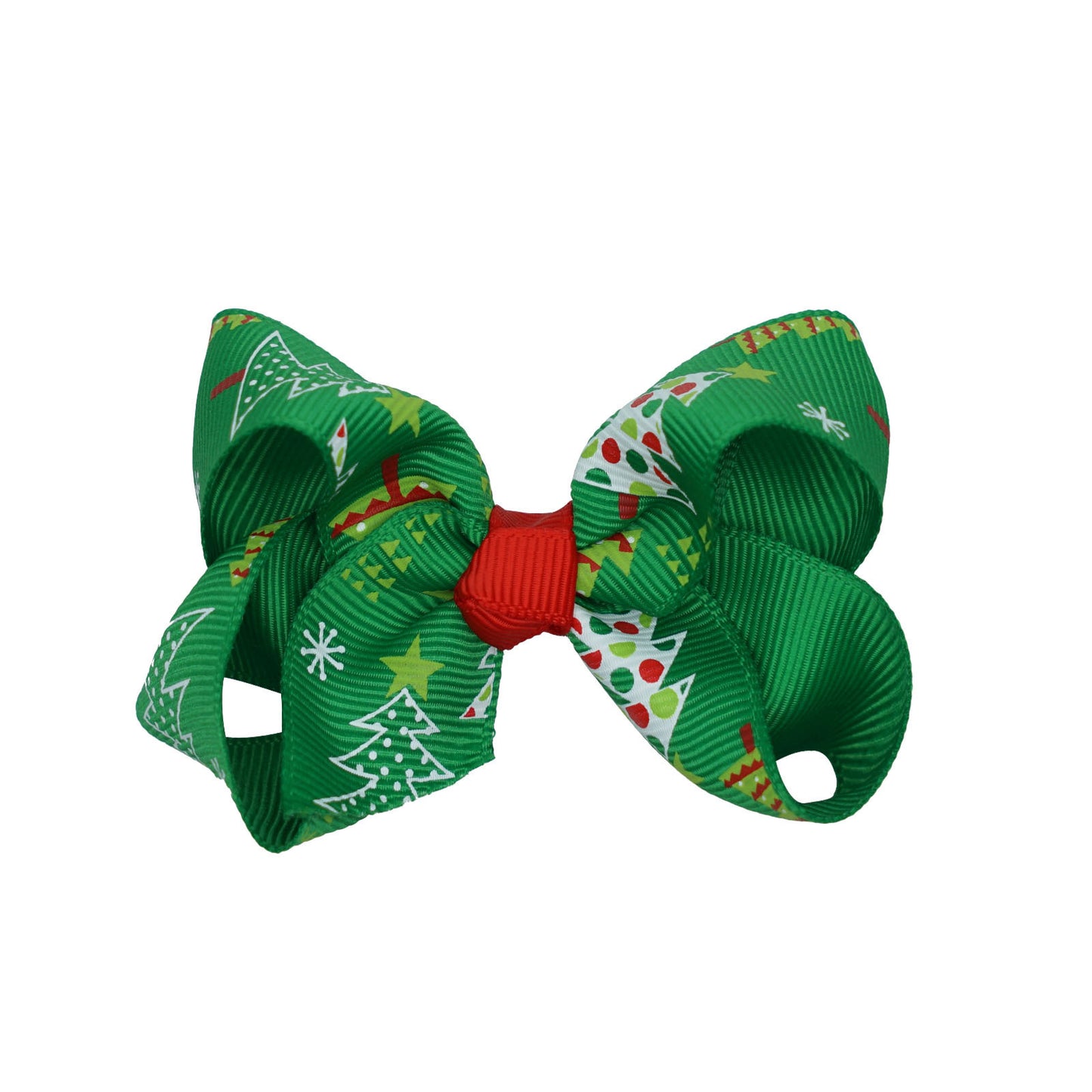 Santa Claus Printed Bow Barrettes European And American Buy Center