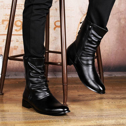 Just Arrived at Buy Center: British Fashion Leather Pointed Men's Boots