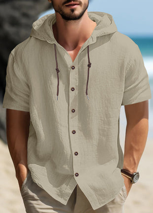 Camisa deportiva informal y cómoda de manga corta para hombre