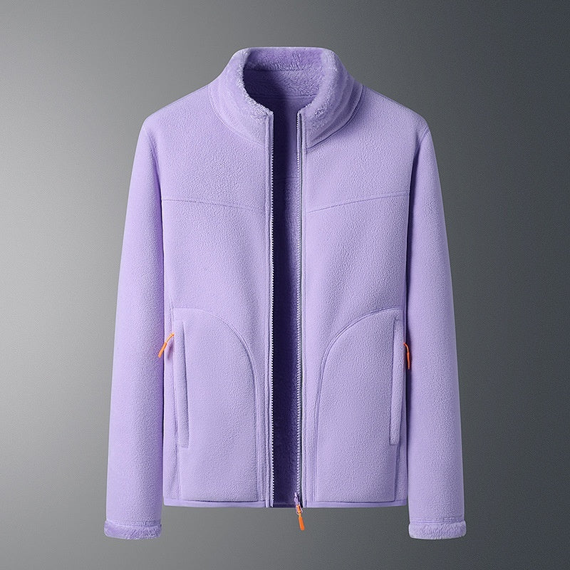 Outdoor Fleece Coat Men's And Women's Autumn And Winter Warm Fleece Sweater Fleece-lined Buy Center